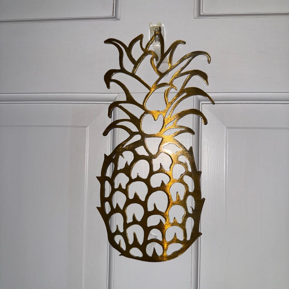 Gold Pineapple Wall Decor